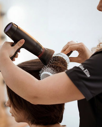 Exhilarating tech meets next-generation performance in the GAMMA+ Xceed Professional Hair Dryer. The high-efficiency digital brushless motor produces up to 120,000 RPM, bringing ultra-concentrated airflow for faster drying, controlled styling, and reduced heat stress. With 12 heat and speed combinations controlled through a sleek LED interface, this hair dryer is the modish answer to every head of hair.