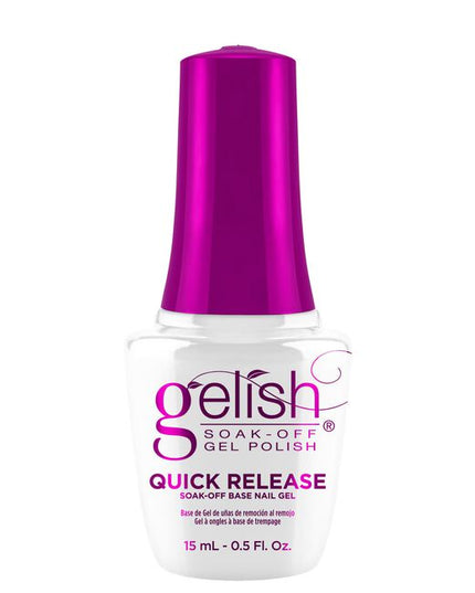 Move fast and shine like a star with Gelish Quick Release Base Coat. Get up to 21 days of wear and the fastest removal with Gelish's non-damaging soak-off gel.
