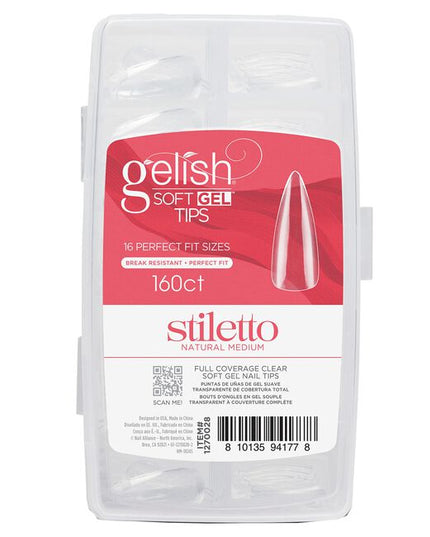 Gelish - Medium Stiletto Soft Gel Tips