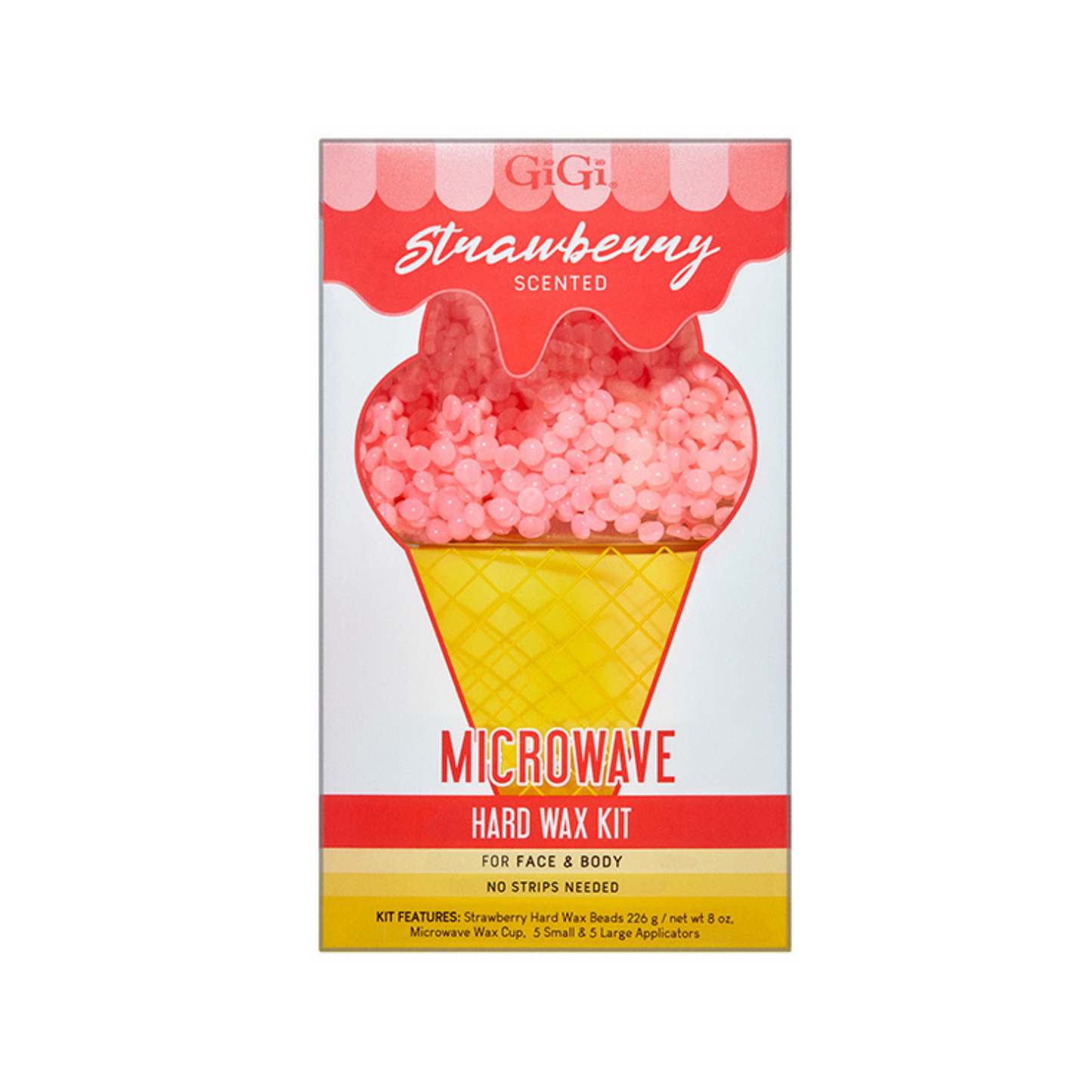 GiGi - Strawberry Microwave Hard Wax Kit