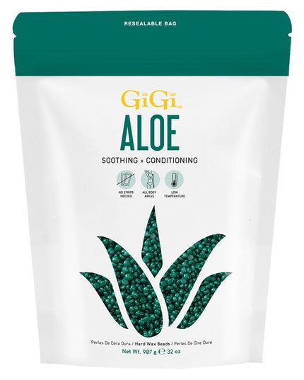 Natural and Nourishing Blend: Leaves skin super smooth, silky, and healthy! This delightful GiGi hard wax will definitely keep you and your clients happy and positively hair-free. GiGi’s Nourishing Aloe Vera Wax Beads are lovingly infused with the soothing effects of Aloe Vera and essential oils. Helps calm and nourish the skin after each relaxing waxing session.
