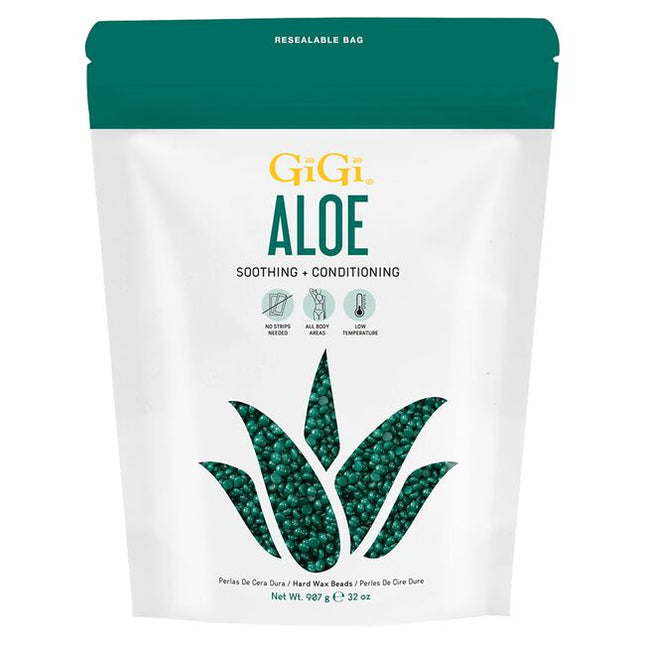 Natural and Nourishing Blend: Leaves skin super smooth, silky, and healthy! This delightful GiGi hard wax will definitely keep you and your clients happy and positively hair-free. GiGi’s Nourishing Aloe Vera Wax Beads are lovingly infused with the soothing effects of Aloe Vera and essential oils. Helps calm and nourish the skin after each relaxing waxing session.