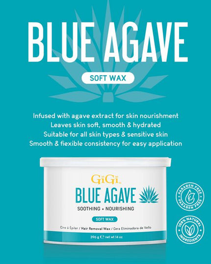 GiGi Agave Soft Wax is a premium hair removal solution that combines the natural benefits of agave extract with a smooth, flexible wax formula. Designed for sensitive skin, it effortlessly removes hair from the root, leaving the skin feeling soft, smooth, and refreshed. With its unique agave-based composition, this soft wax is enriched with hydrating properties that help nourish the skin during the waxing process. It adheres securely to hair, even the finest and shortest, ensuring thorough removal while red