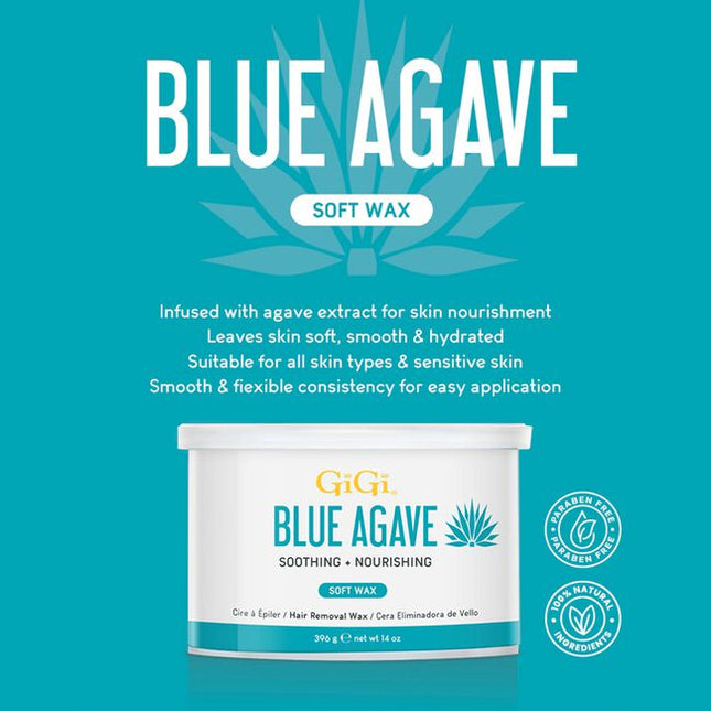 GiGi Agave Soft Wax is a premium hair removal solution that combines the natural benefits of agave extract with a smooth, flexible wax formula. Designed for sensitive skin, it effortlessly removes hair from the root, leaving the skin feeling soft, smooth, and refreshed. With its unique agave-based composition, this soft wax is enriched with hydrating properties that help nourish the skin during the waxing process. It adheres securely to hair, even the finest and shortest, ensuring thorough removal while red