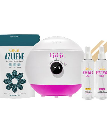 Achieve silky smooth skin with GiGi Pro Wax Bead Kit. This comprehensive waxing kit is designed to provide smooth, long-lasting hair removal with ease and comfort. Whether you're a professional or a beginner, the Pro Wax Bead Kit provides all the tools you need for a smooth, comfortable waxing.