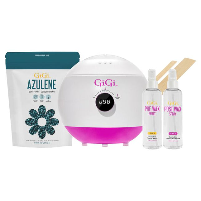 Achieve silky smooth skin with GiGi Pro Wax Bead Kit. This comprehensive waxing kit is designed to provide smooth, long-lasting hair removal with ease and comfort. Whether you're a professional or a beginner, the Pro Wax Bead Kit provides all the tools you need for a smooth, comfortable waxing.
