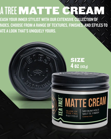 A lightweight cream for a light but lasting hold. Adds texture and flexibility all with a natural matte finish.