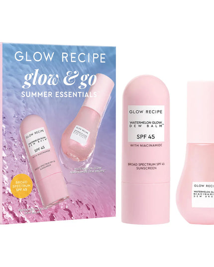 A travel-ready duo featuring a bestselling, visibly brightening serum and a full-size translucent SPF 45 hydrating stick for easy, mess-free application anywhere.