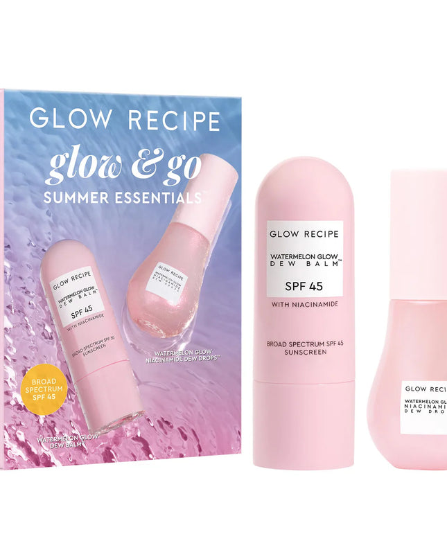 A travel-ready duo featuring a bestselling, visibly brightening serum and a full-size translucent SPF 45 hydrating stick for easy, mess-free application anywhere.