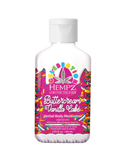 It's Time to Celebrate! Get your sweet fix with our Limited Edition Celebration Collection! Our Buttercream Vanilla Cake formulas smell so delicious your skin & lips will crave more!