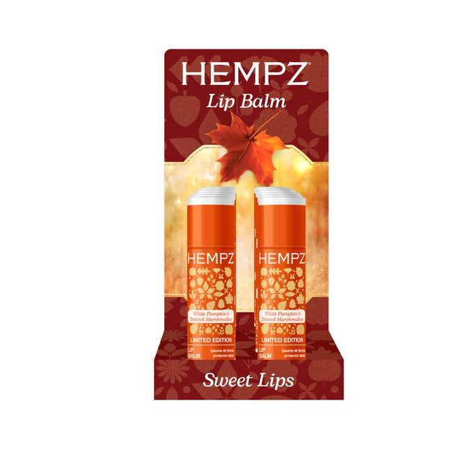 Treat lips to creamy decadence with this Toasty Pumpkin, Marshmallow, and Brown Sugar flavored hydrating lip balm. Enriched with skin-loving ingredients, it ensures lips remain hydrated and soft all day. 