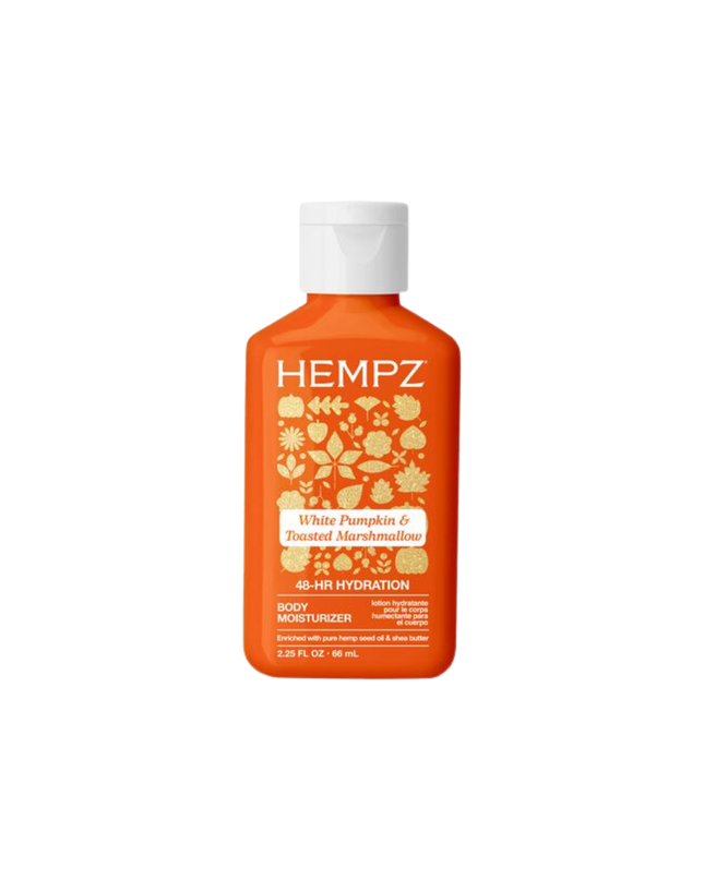 Nourish your skin with "Not Your Basic Pumpkin" Body Moisturizer. This hydrating blend of roasted pumpkin, pecan praline, and marshmallows delivers a cozy scent while keeping your skin soft and hydrated.