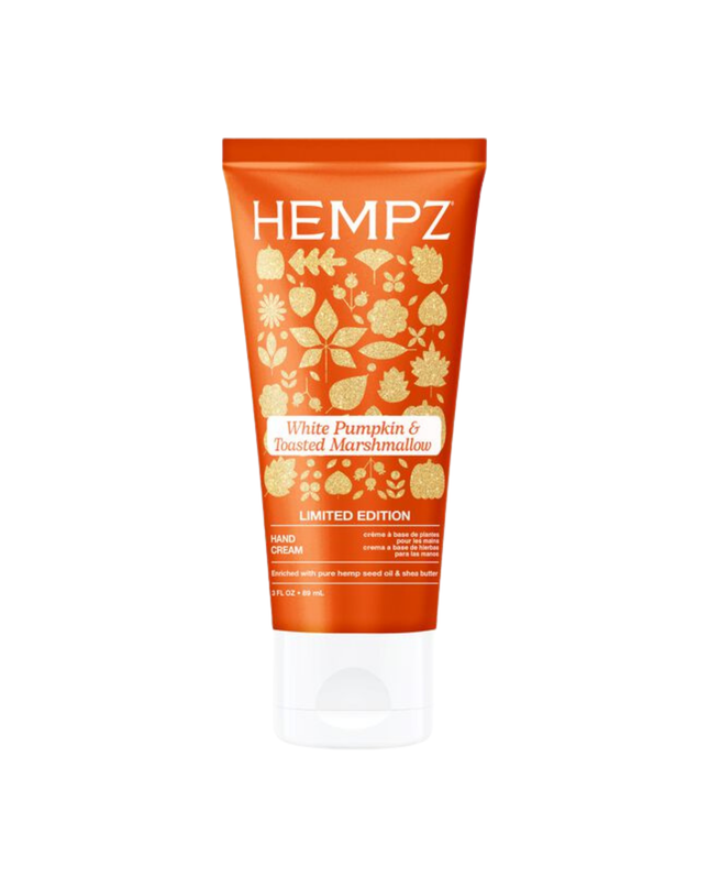 Get Gourd-geous Hands!

Treat hands to the extra TLC they need with this super-hydrating softening formula with a Gourmand scent of Roasted Pumpkin, Pecan Praline, and Marshmallows. The nutty, sweet scent smells like a cozy fall day. Enriched with skin-loving ingredients, it keeps hands moisturized and soft without a greasy residue. 3-ounce tube.