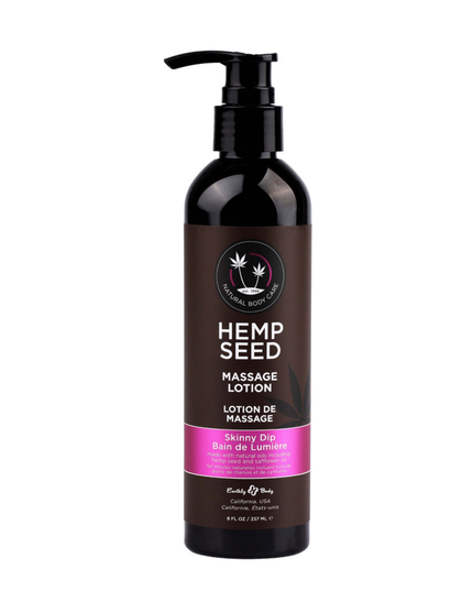 Transport yourself to paradise with our smooth, gliding Hemp Seed Massage Lotion. With an inviting scent and satin feel, this deeply moisturizing lotion can elevate any massage into an oasis so your body and mind feel refreshed. 