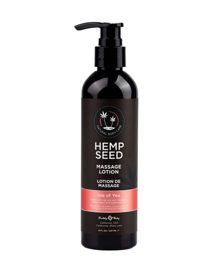 Transport yourself to paradise with our smooth, gliding Hemp Seed Massage Lotion. With an inviting scent and satin feel, this deeply moisturizing lotion can elevate any massage into an oasis so your body and mind feel refreshed. 
