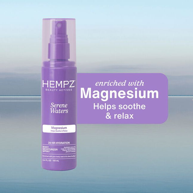 Light-weight hydration moisturizer that also doubles as a fragrance mist. Packed with softening ingredients for a quick moisture boost and easy application. Perfect for hydration on-the-go and for layering with your other Hempz products.