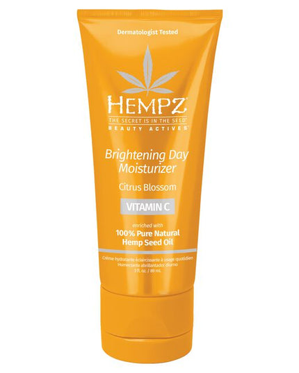 Enriched with Vitamin C. Helps brighten dull skin, revealing a healthy-looking, radiant glow. Point of difference: Hempz has paired vitamin C with their signature ingredient, hemp seed oil. Nature’s most perfectly balanced oil, it moisturizes, protects, heals, and calms skin while delivering anti-aging benefits.
