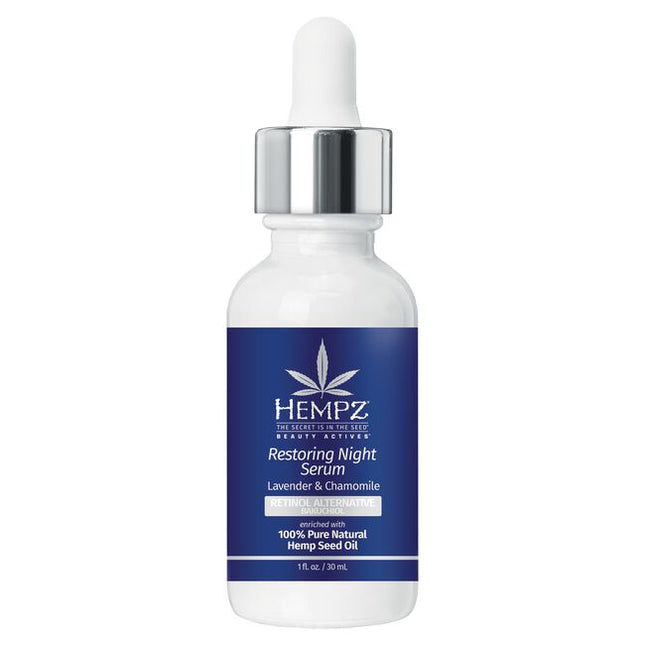 Enriched with Bakuchiol. A plant-based, vegan-friendly retinol alternative, bakuchiol helps reduce the appearance of wrinkles and fine lines to help make skin look firmer and smoother. Point of difference: Hempz has paired bakuchiol with their signature ingredient, hemp seed oil. Nature’s most perfectly balanced oil, it moisturizes, protects, heals, and calms skin while delivering anti-aging benefits.