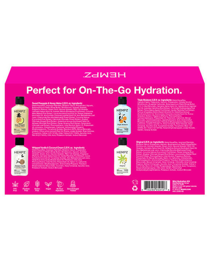 Mini Hydration Kit, in our Core scents! Perfect for on-the-go hydration.