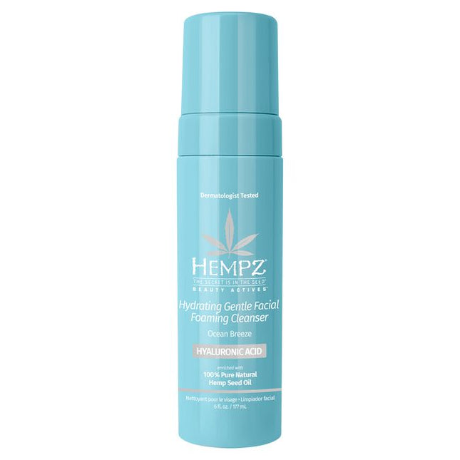 Enriched with Hyaluronic Acid. Helps skin retain moisture and alleviate dryness. Point of difference: Hempz has paired hyaluronic acid with their signature ingredient, hemp seed oil. Nature’s most perfectly balanced oil, it moisturizes, protects, heals, and calms skin while delivering anti-aging benefits.