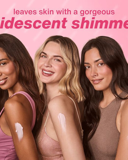 This collection has been made to celebrate you with a unique, long-lasting fruity and sparkling scent that celebrates everything from the simple to the extravagant, combined with skin-loving ingredients to keep skin hydrated with added subtle shimmer.