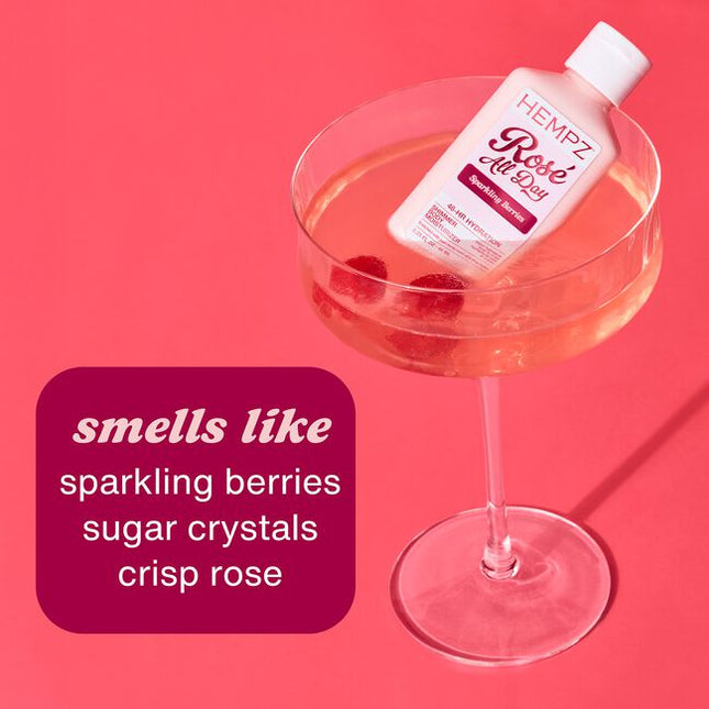 This collection has been made to celebrate you with a unique, long-lasting fruity and sparkling scent that celebrates everything from the simple to the extravagant, combined with skin-loving ingredients to keep skin hydrated with added subtle shimmer.