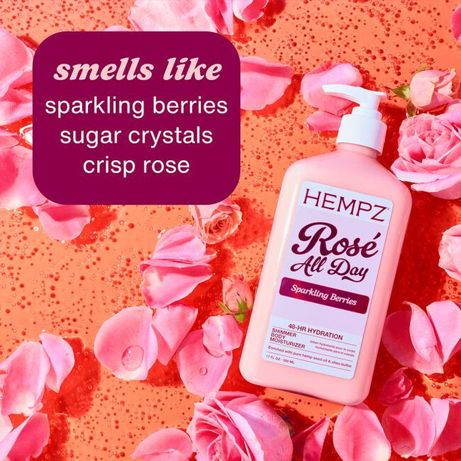 This collection has been made to celebrate you with a unique, long-lasting fruity and sparkling scent that celebrates everything from the simple to the extravagant, combined with skin-loving ingredients to keep skin hydrated with added subtle shimmer.