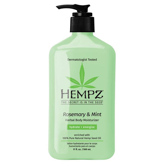 New! Rosemary & Mint Herbal Body Moisturizer - Reinvigorate and hydrate skin with Hempz refreshing new Rosemary & Mint Herbal Body Moisturizer.