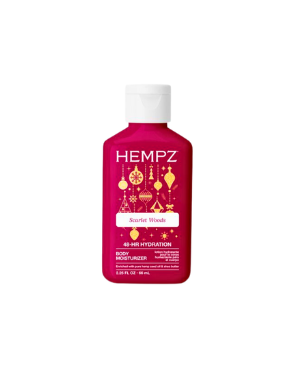 A warm, senusal take on the holidays—Hempz Scarlet Woods Moisturizing Body Lotion.