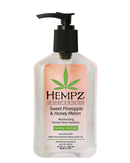 Stay safe with our new Sweet Pineapple &amp; Honey Melon sanitizer gel, now in a convenient travel size. It kills 99.99% of germs with 63% ethyl alcohol while moisturizing with our Miracle Oil Blend of essential oils. Made in USA.