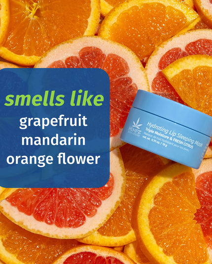 Enriched with Deep Hydration.

Revitalize lips overnight with Triple Moisture Fresh Citrus Hydrating Lip Sleeping Mask, infused with nourishing hemp seed oil and moisturizing shea butter. You'll wake up to soft, smooth, sweetly scented lips.