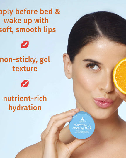 Enriched with Deep Hydration.

Revitalize lips overnight with Triple Moisture Fresh Citrus Hydrating Lip Sleeping Mask, infused with nourishing hemp seed oil and moisturizing shea butter. You'll wake up to soft, smooth, sweetly scented lips.