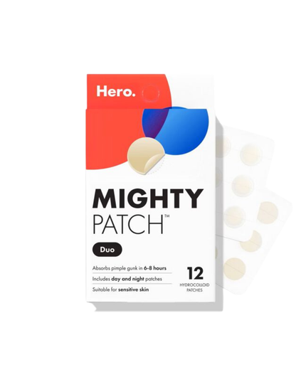 No matter when a pimple strikes, you’ll be prepared with this duo pack. Spot a zit before bed? Hit it with the award-winning Mighty Patch™ Original patch. Woke up with a zit? Use the barely-there Mighty Patch™ Invisible+ patch. Both absorb gunk in 6-8 hours but provide coverage for different times of day. You’ll get 6 of each patch to help you during gunk-mergencies, 24/7.
