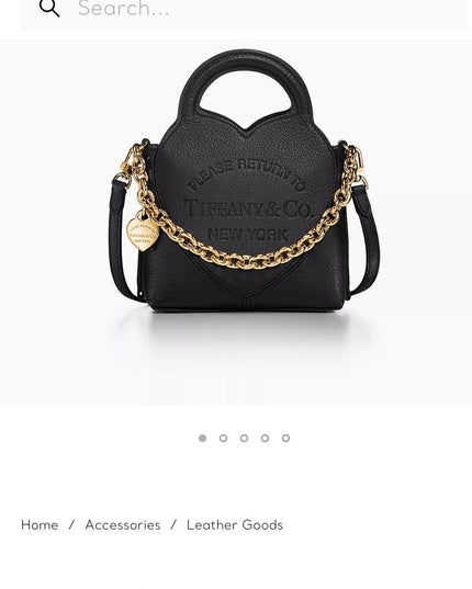 Tiffany & Co. - Return To Tiffany Micro Tote In Black Leather
