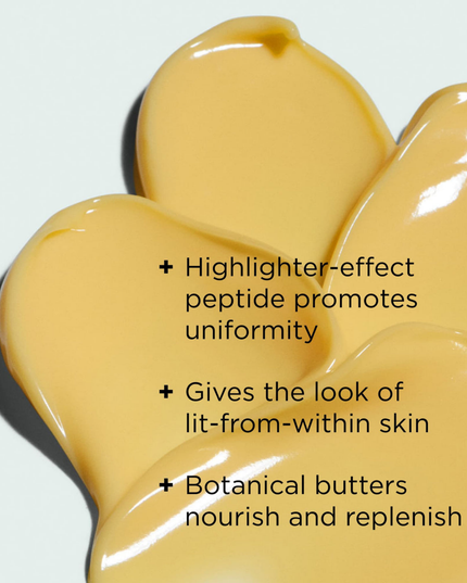 This nourishing repair crème is clinically proven to improve skin hydration, clarity, and luminosity. With organic grape water, botanical butters, and organic plant extracts, it works to boost and balance moisture-depleted skin, leaving it soft and glowing. A tetrapeptide complex helps to promote the appearance of luminous, lit-from-within skin. The plush, velvety texture melts into the skin for an instant skin-soothing experience.
