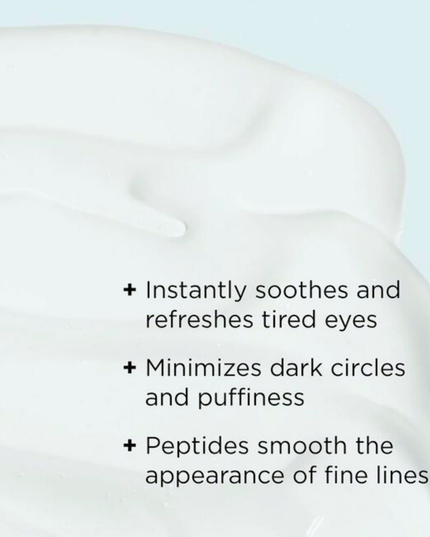 This light, cooling eye gel is supercharged with nourishing antioxidants and peptides that help to reduce the appearance of dark circles, puffiness, fine lines and wrinkles. The perfect antidote to tired eyes, it works to brighten, hydrate and refresh the eye area while delivering the nourishing benefits of vitamin C.