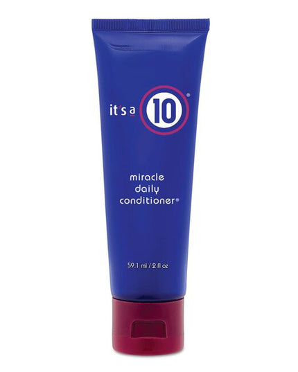 As a deep conditioner that leaves no residues behind, the It's a 10 Miracle Daily Conditioner is a perfect complement to all daily hair-care regimens. Formulated to penetrate the hair shaft, restore moisture, and repair damage, our Miracle Daily Conditioner is a lifeline for dry, processed, coarse, thick, or otherwise unmanageable hair.
