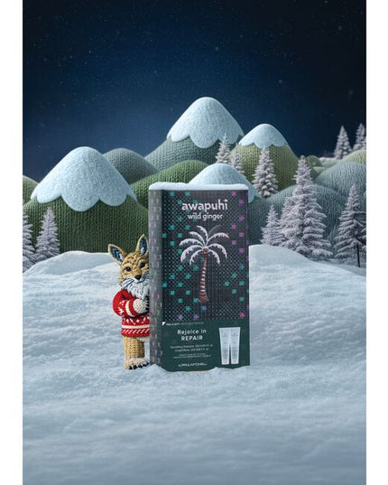 Awapuhi Wild Ginger Crafted for Repair Set Includes:

(1) - Awapuhi Wild Ginger Nourishing Shampoo, 8.5 fl. oz.
(1) - Awapuhi Wild Ginger Cream Rinse, 8.5 fl. oz.