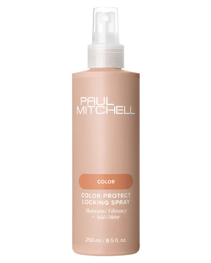 Color Protect Locking Spray
Maintains Vibrancy + Adds Shine

Helps make color last longer between salon visits. Sunflower extract helps protect against sun damage. Leaves hair vibrant with radiant shine.