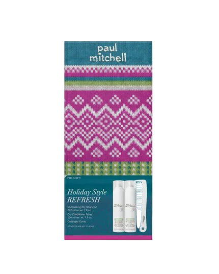 Style Refresh Set Includes:

(1) - Multitasking Dry Shampoo, 7.6 oz.
(1) - Dry Conditioner Spray, 7.6 oz.
(1) - Detangler Comb