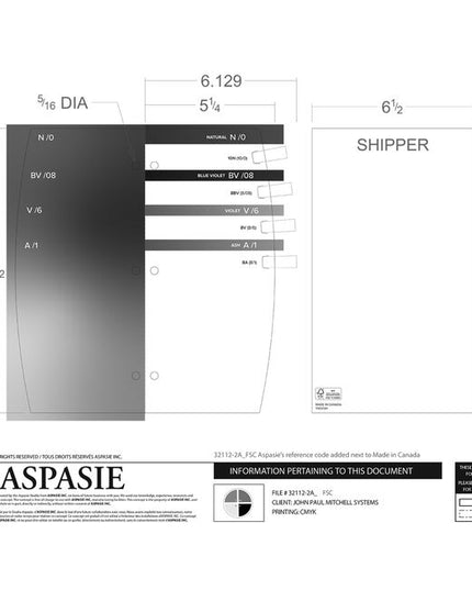 The Demi Drop In Swatch Book Swatches. 4 Brooms for The Demi Drop In Shades.