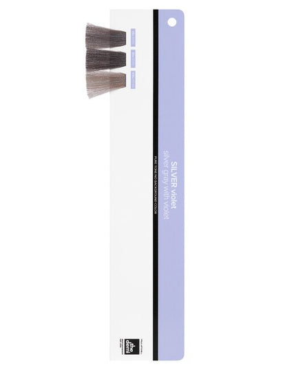 New swatches from The Demi Silver violet for your Paul Mitchell The Demi Swatch Ring.
NEW The Demi Silver violet
This swatch ring insert showcases the additional new Silver violet color family.