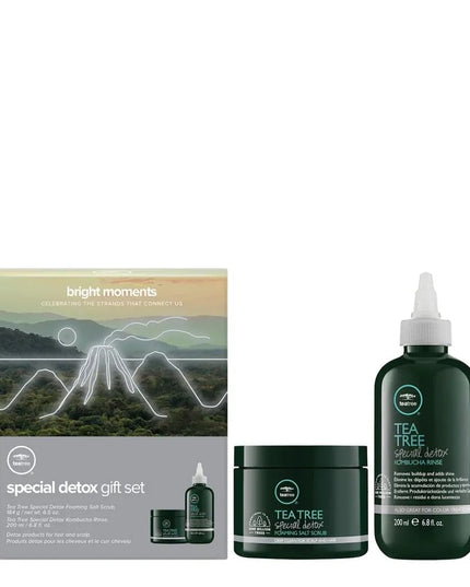 This limited-edition 2-piece care regimen focuses on deep clarifying actions for your scalp and strands. It is designed to lift stubborn product buildup, dead skin flakes, environmental pollutants, and excess heavy oils to leave the scalp feeling thoroughly refreshed and lightweight.