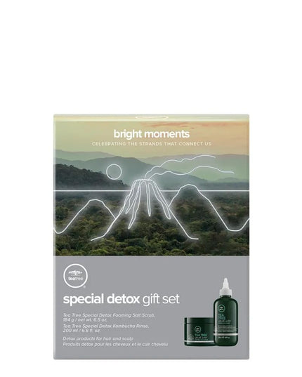 This limited-edition 2-piece care regimen focuses on deep clarifying actions for your scalp and strands. It is designed to lift stubborn product buildup, dead skin flakes, environmental pollutants, and excess heavy oils to leave the scalp feeling thoroughly refreshed and lightweight.