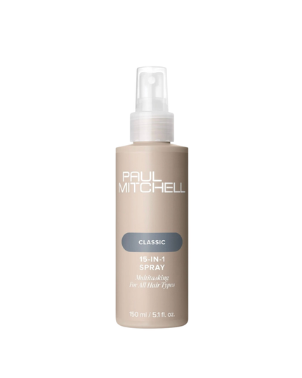 Multitasking spray infused with mirabelle plum oil and activated botanicals instantly transforms hair with 15 key benefits.
