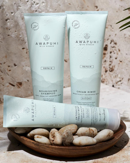For all hair types. Instantly soften, condition and detangle hair with the moisturizing power of natural awapuhi extract. KeraTriplex®, an exclusive blend of keratin protein, helps repair every strand and protect against damage, so hair feels silky, healthy and shiny.