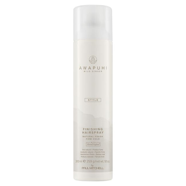 Awapuhi Wild Ginger Finishing Hairspray

For all hair types. Lock in your style, naturally. This fast-drying hairspray provides humidity resistance and shine with a touchable finish. Natural awapuhi extract balances moisture and leaves hair feeling soft and healthy.
