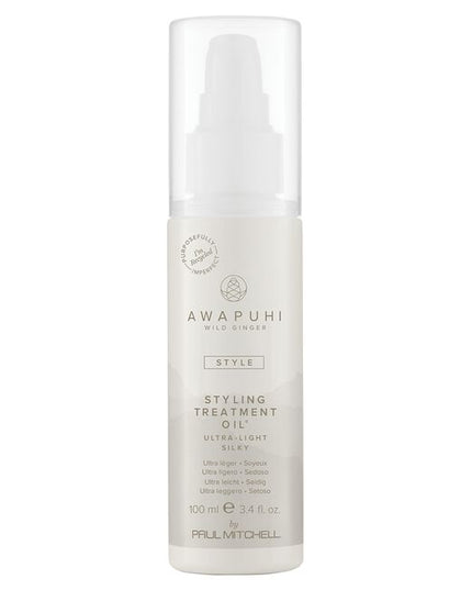 Smooth and seal parched hair with hydrating oils and natural awapuhi extract. This dry-touch oil absorbs easily into the hair, imparting a soft, silky texture and rich shine.