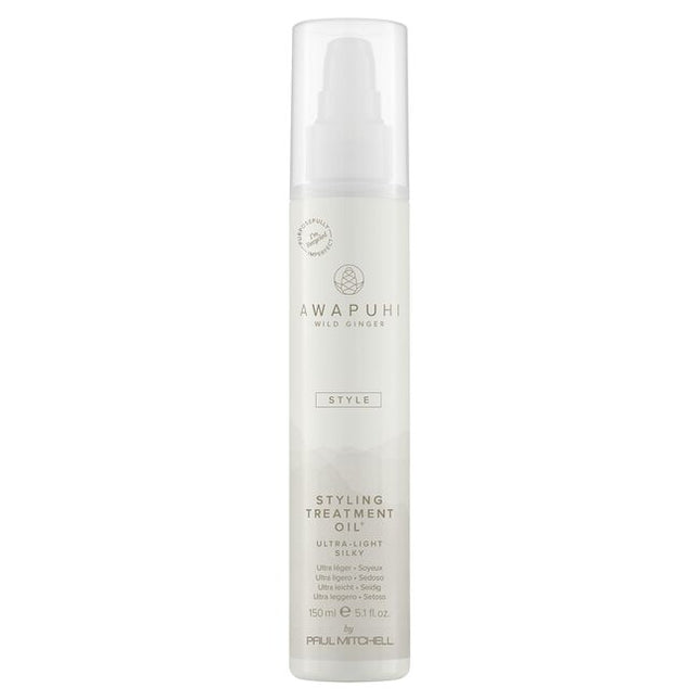 Smooth and seal parched hair with hydrating oils and natural awapuhi extract. This dry-touch oil absorbs easily into the hair, imparting a soft, silky texture and rich shine.