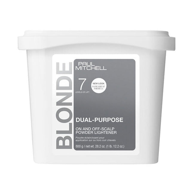 Dual-Purpose Lightener is Paul Mitchell’s versatile, white powder lightener for up to 7 levels of gentle lift.